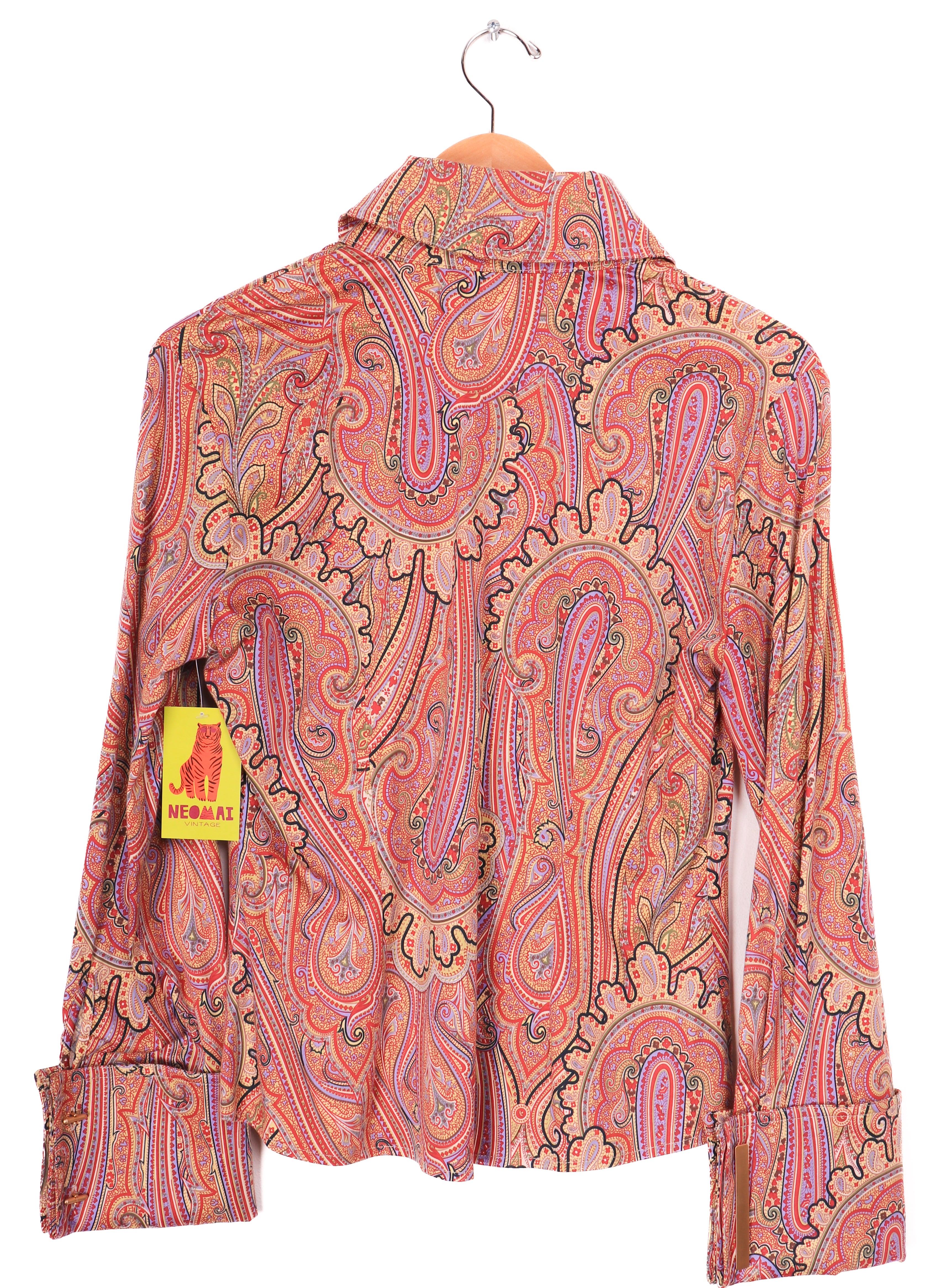 70s Style Finley Paisley Pattern Blouse