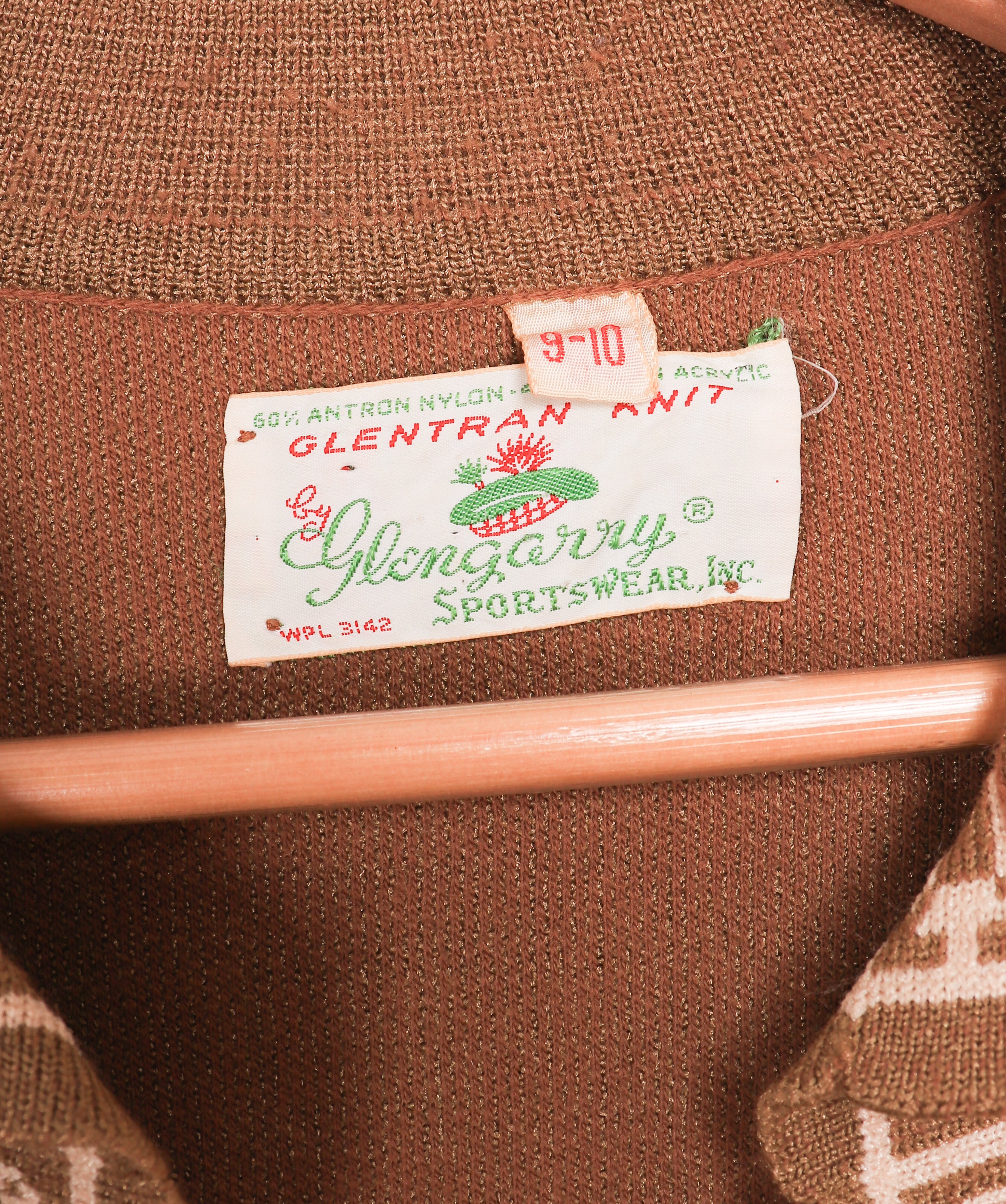 50s-60s Glengarry Green Polyester Jacket