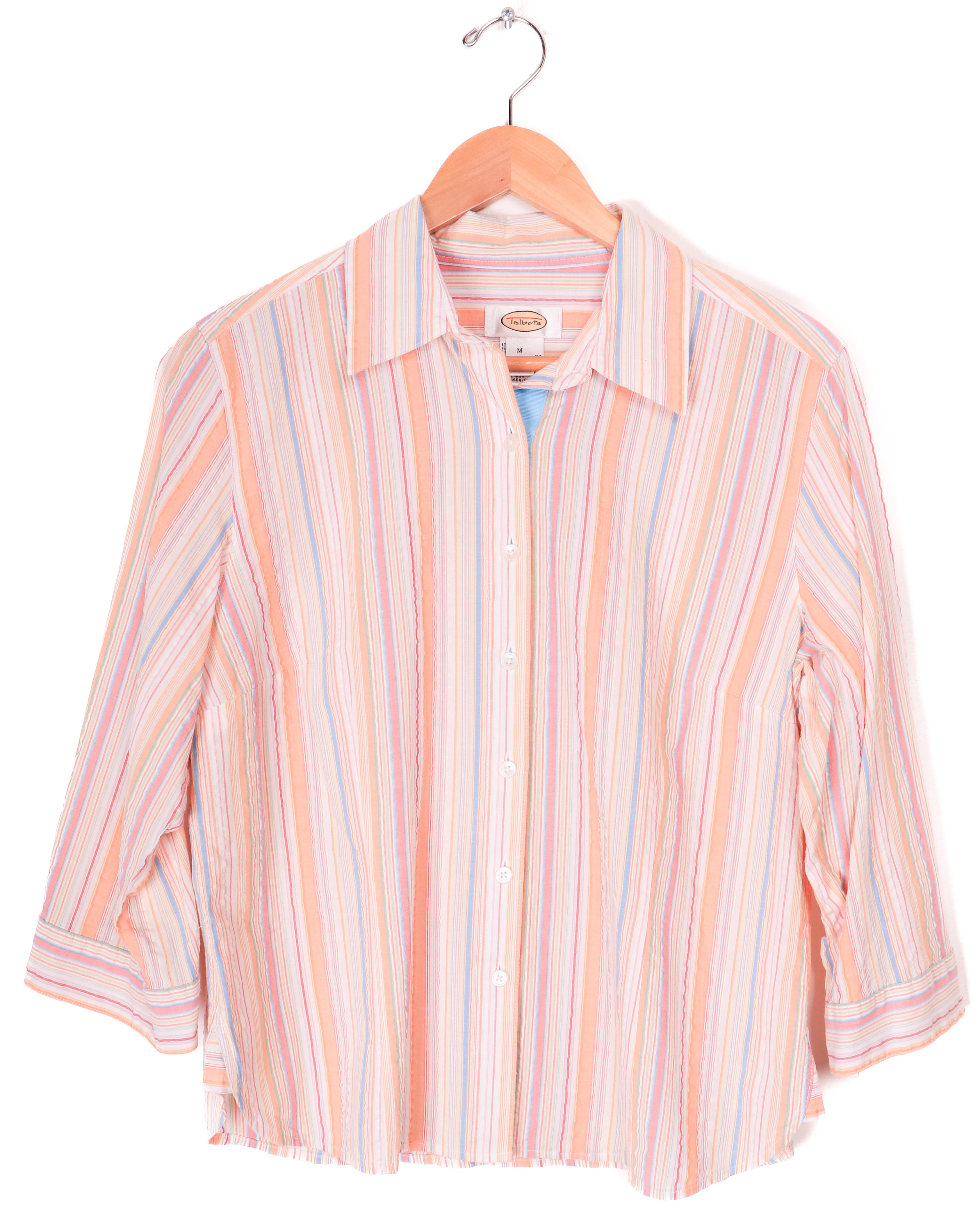 Y2K Talbots Colorful Striped Blouse