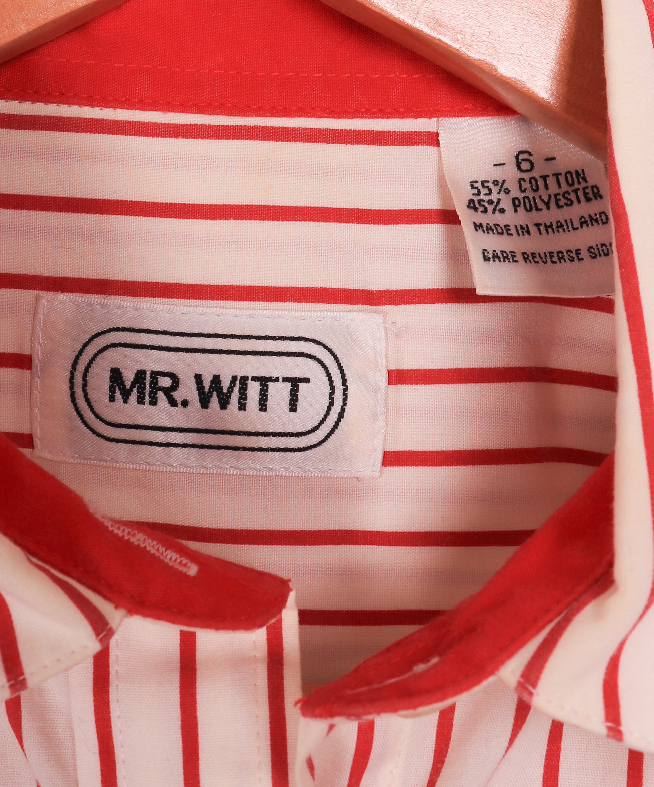 90s Mr. Witt Red Striped Button Up