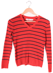 Tommy Hilfiger Red Striped Sweater