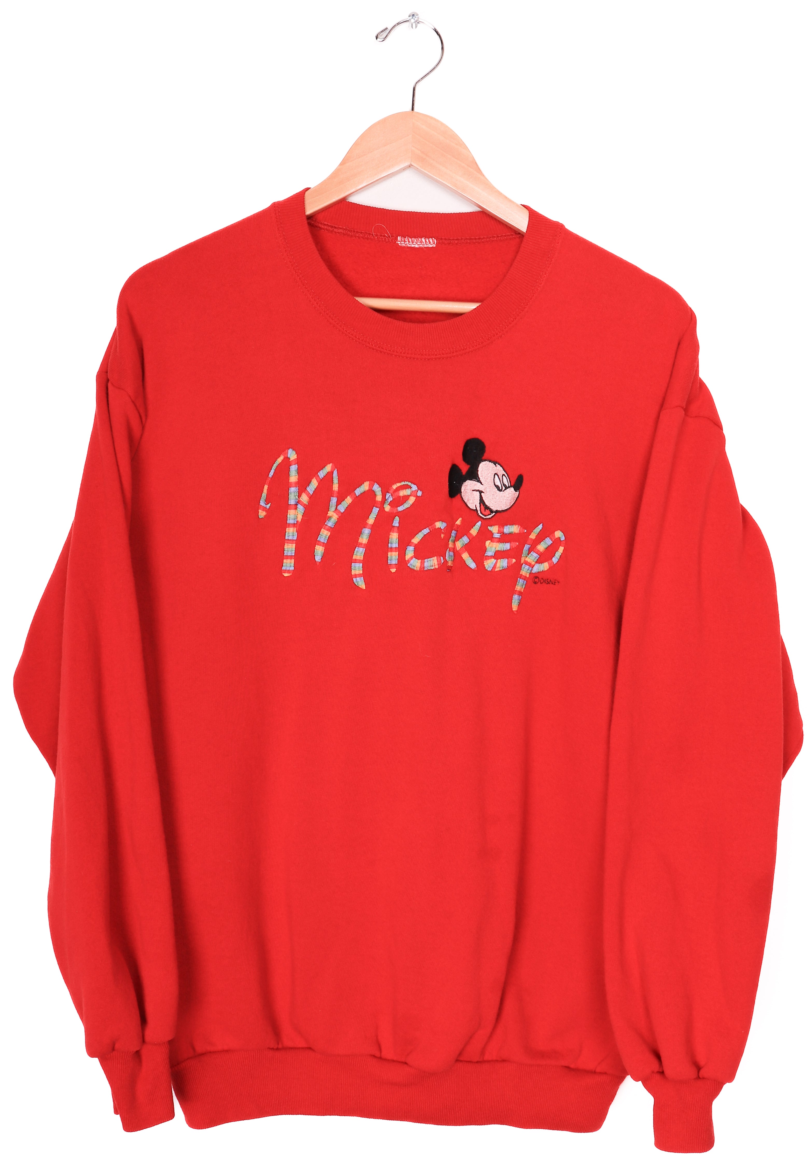 Vintage Disney Mickey Mouse Red Crewneck