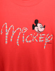 Vintage Disney Mickey Mouse Red Crewneck