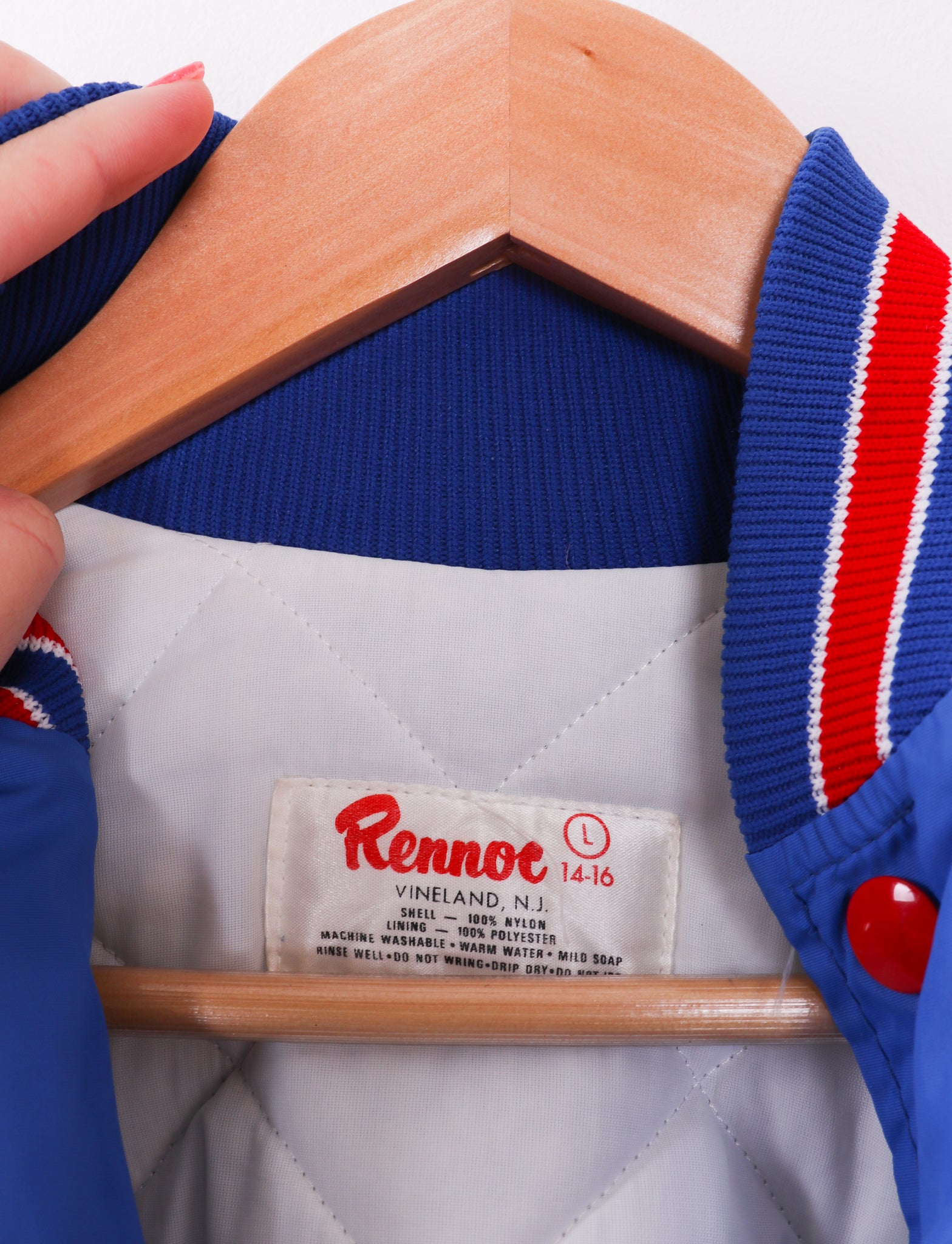 Rennoe 1985 Junior Hockey Bomber Varsity jacket