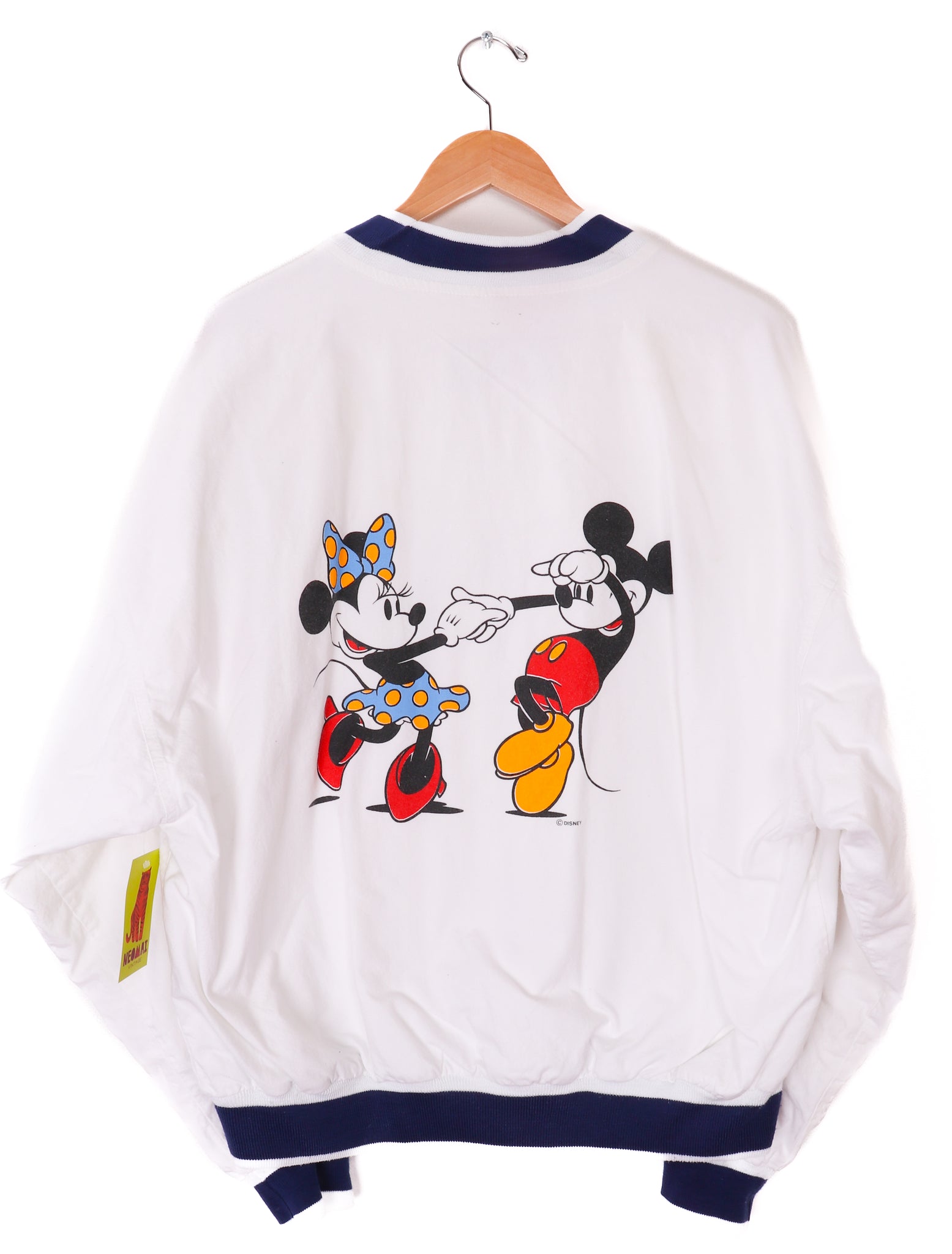90s Genius Mickey and Minnie Mouse Bomber Jacket