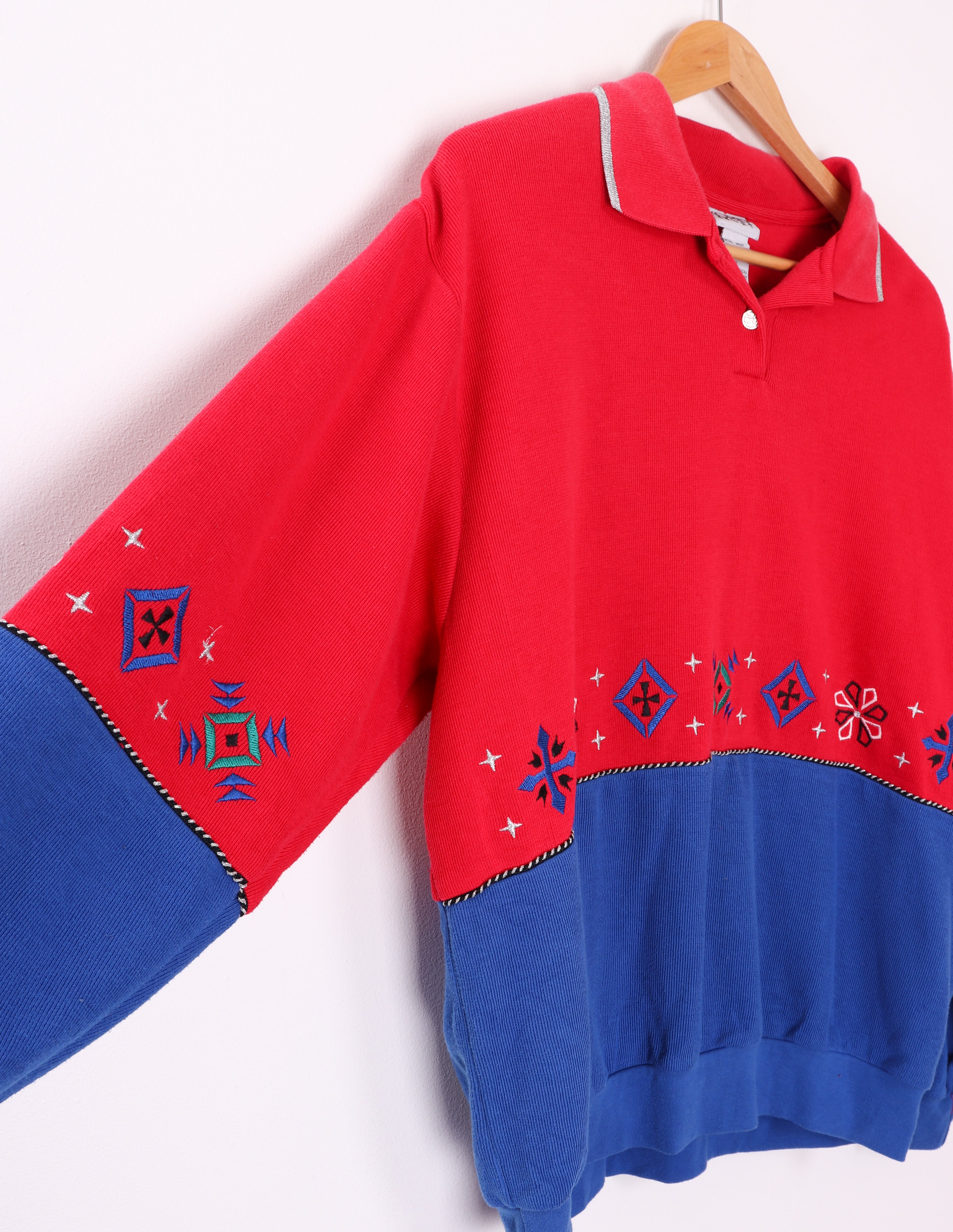 90s Koret Sport Red/Blue Western Crewneck