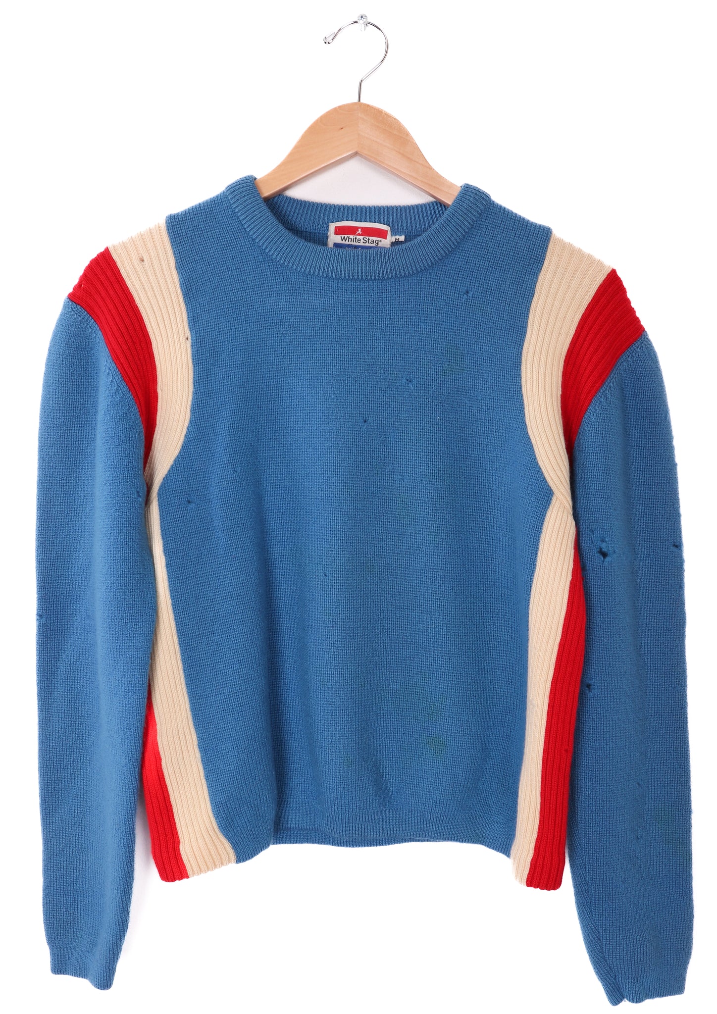 70s White Stag Blue Sweater