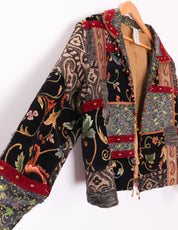 Coldwater Creek Tapestry Style Cropped Jacket