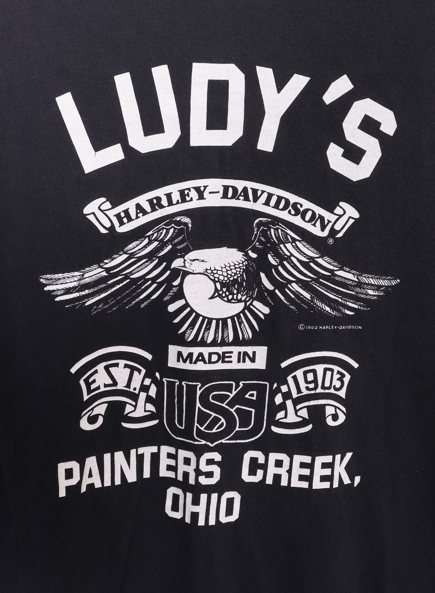 90s Made in the USA Harley Davidson Painters Creek, OH T-Shirt