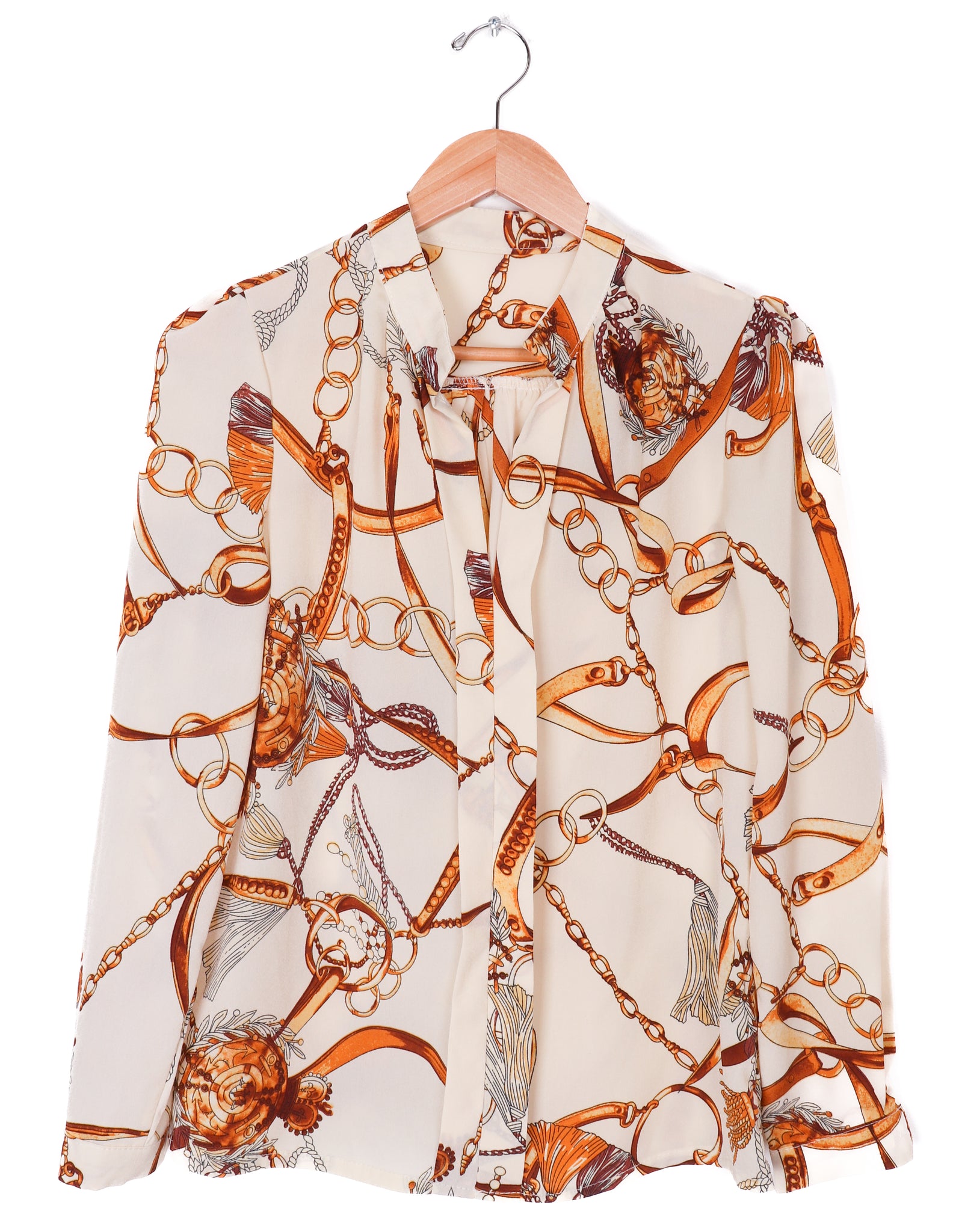 Polyester Gold Chains Blouse