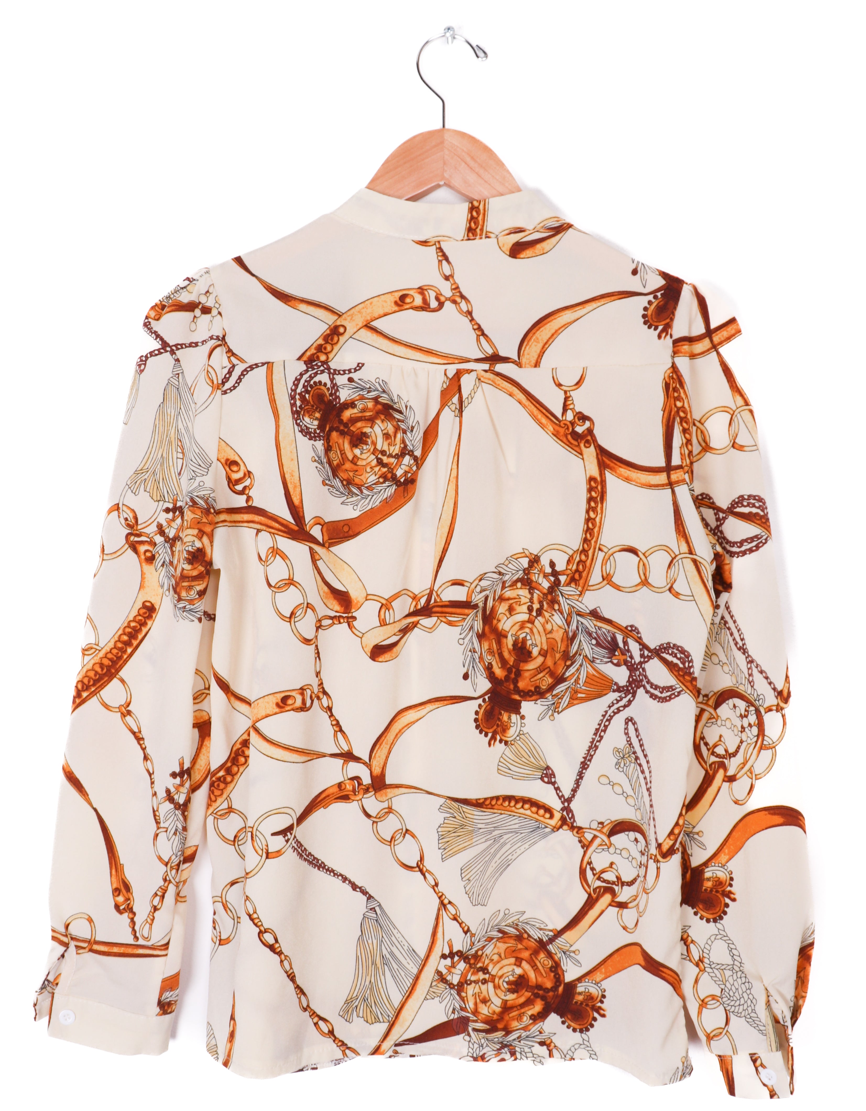 Polyester Gold Chains Blouse