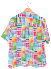 Alfred Dunner Funky Bright Color Blocks Blouse