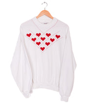 90s Jerzees Stitched Hearts Crewneck