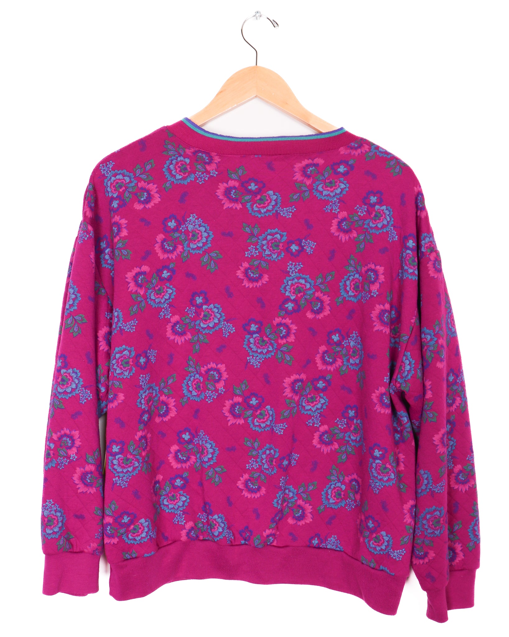 90s Gitano Purple Paisley Sweater