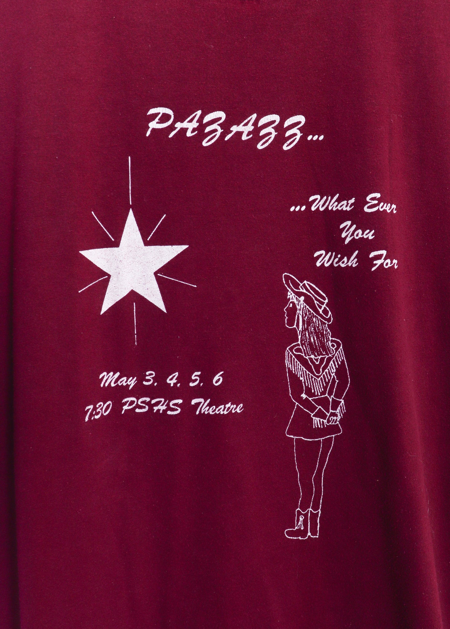 80s-90s Jerzees Plano Senior High School Theatre Show T-Shirt