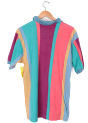 90s Club New Port Colorful Striped Collared Shirt