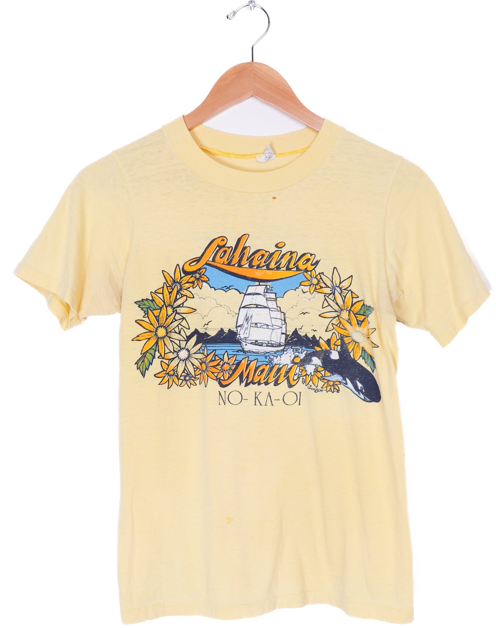 70s-80s Maui, Hawaii Yellow T-Shirt