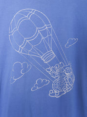 Late 80s-Early 90s Oneita Clown in a Hot Air Balloon T-Shirt