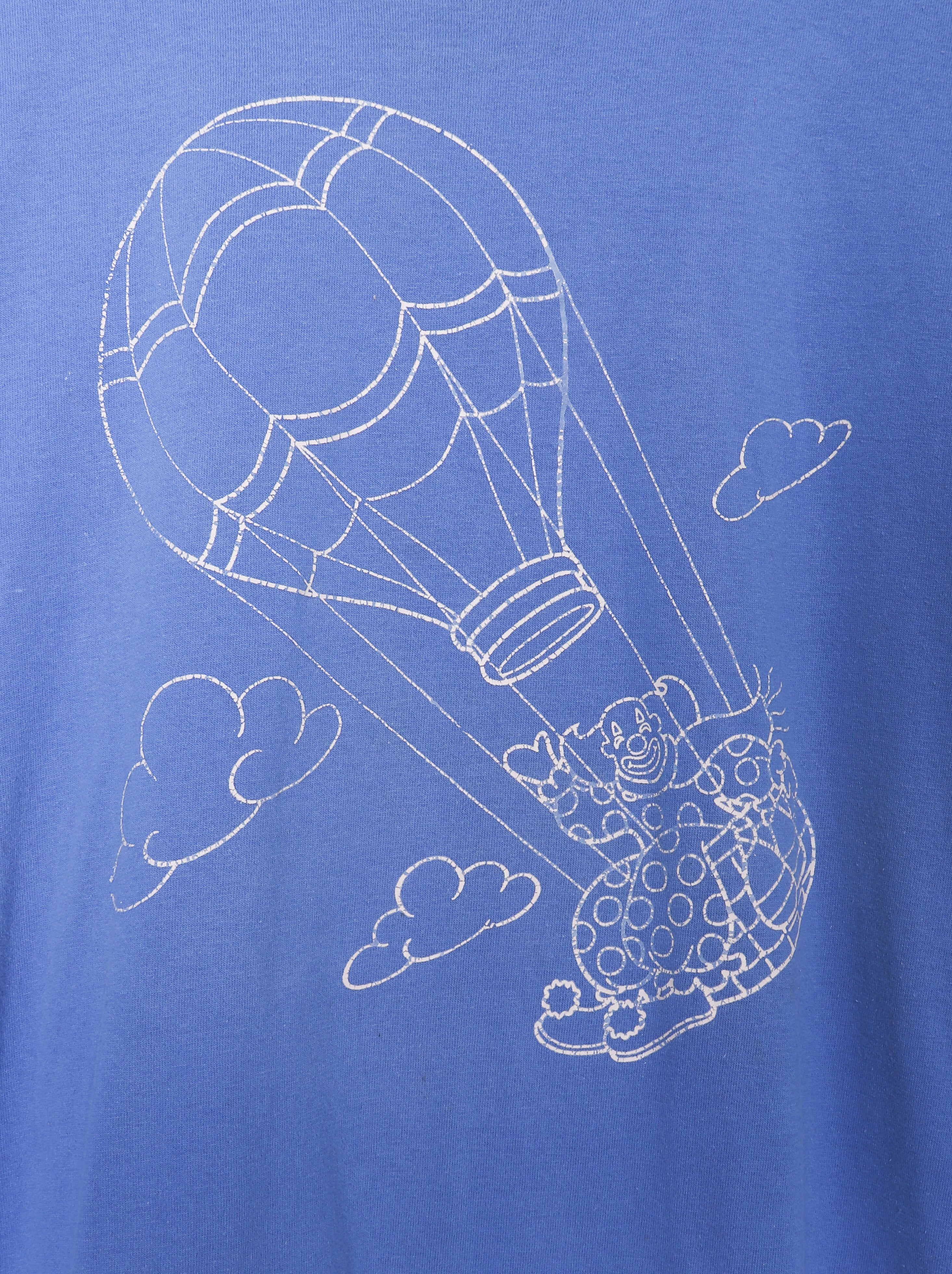 Late 80s-Early 90s Oneita Clown in a Hot Air Balloon T-Shirt