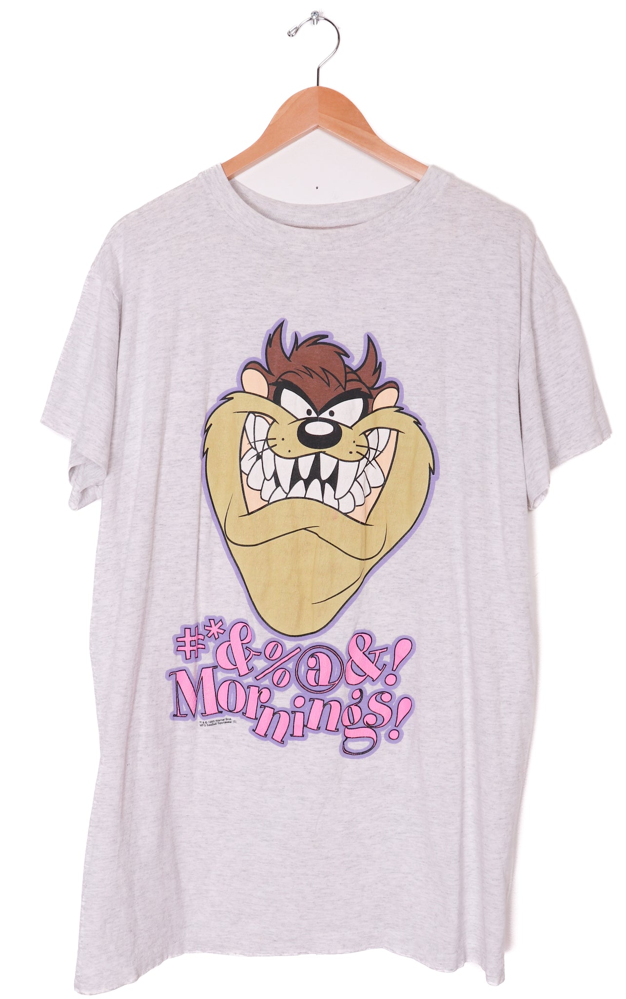 1995 Warner Bros Tasmanian Devil "Screw Mornings" T-Shirt