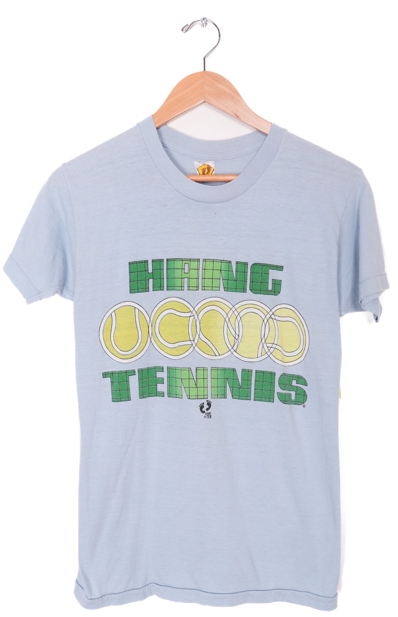 Vintage 80s Hang Ten Surf Brand Tennis T-Shirt