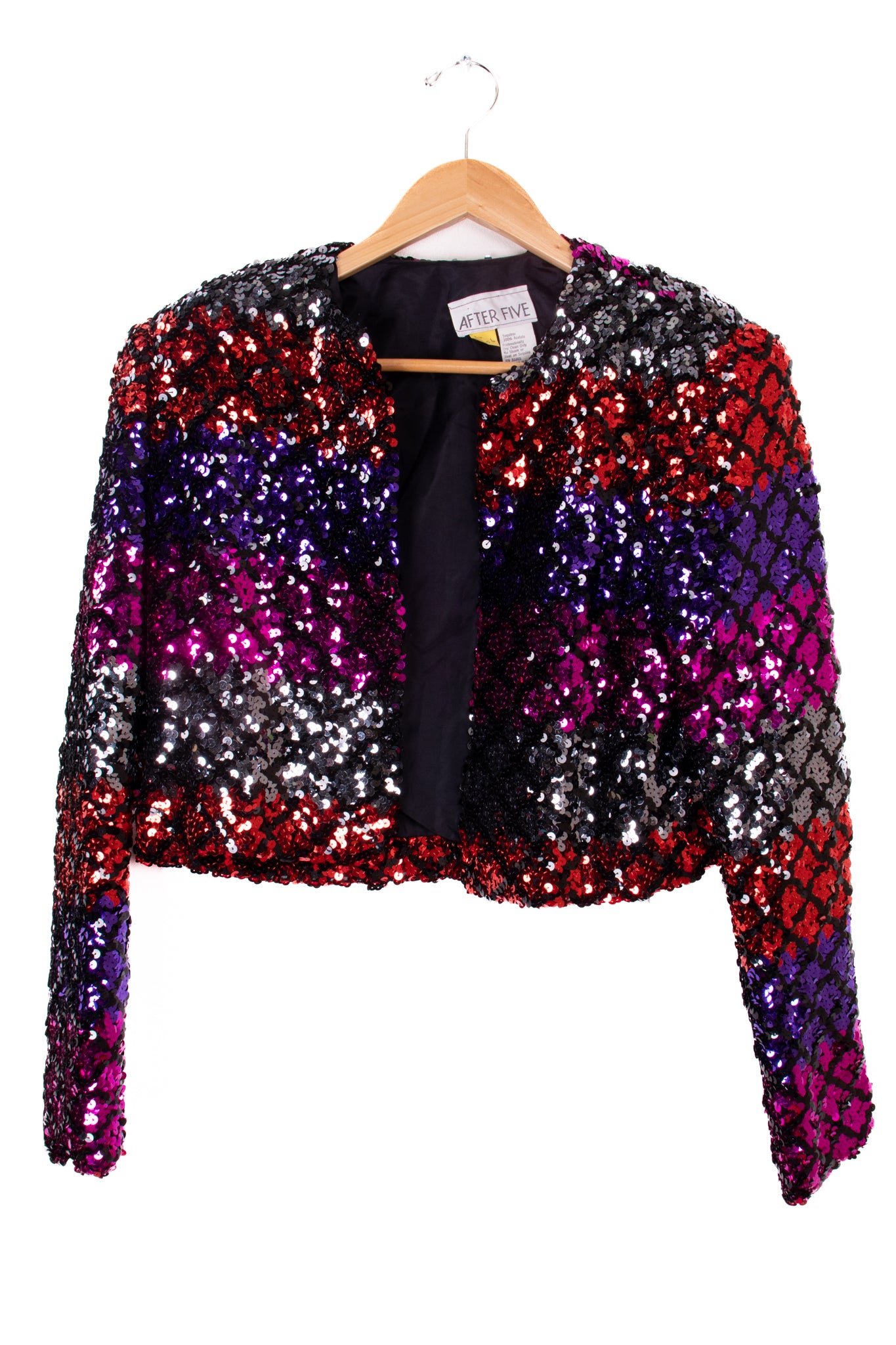 80s After Five Sequin Cropped Blazer