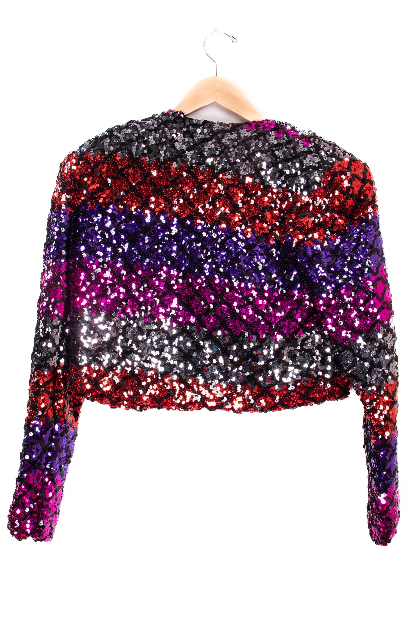 80s After Five Sequin Cropped Blazer