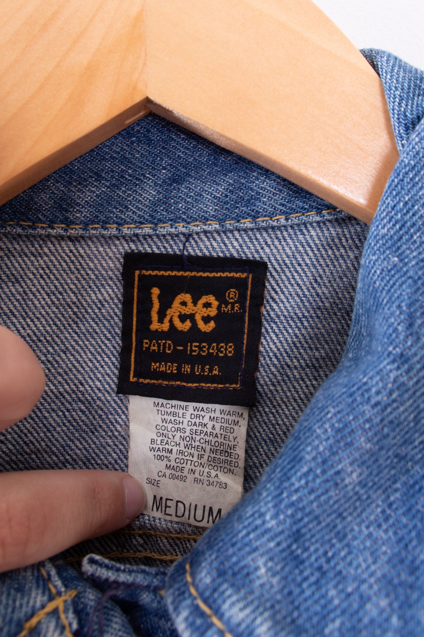 Vintage 80s Lee Union Made Denim Jacket
