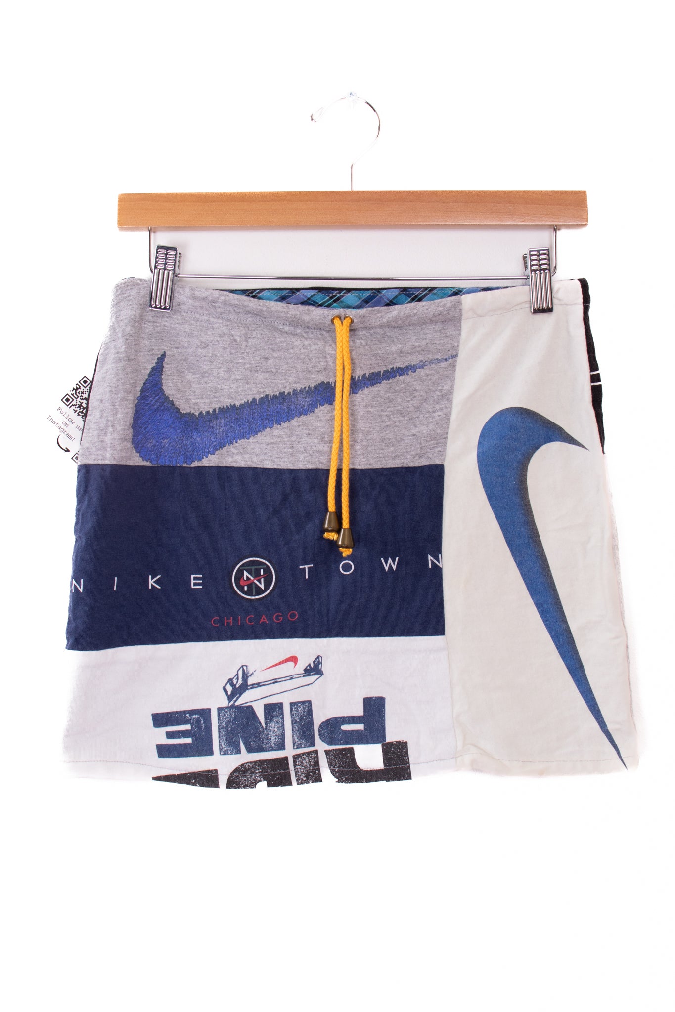 Nike Blue and Black Reworked Skirt