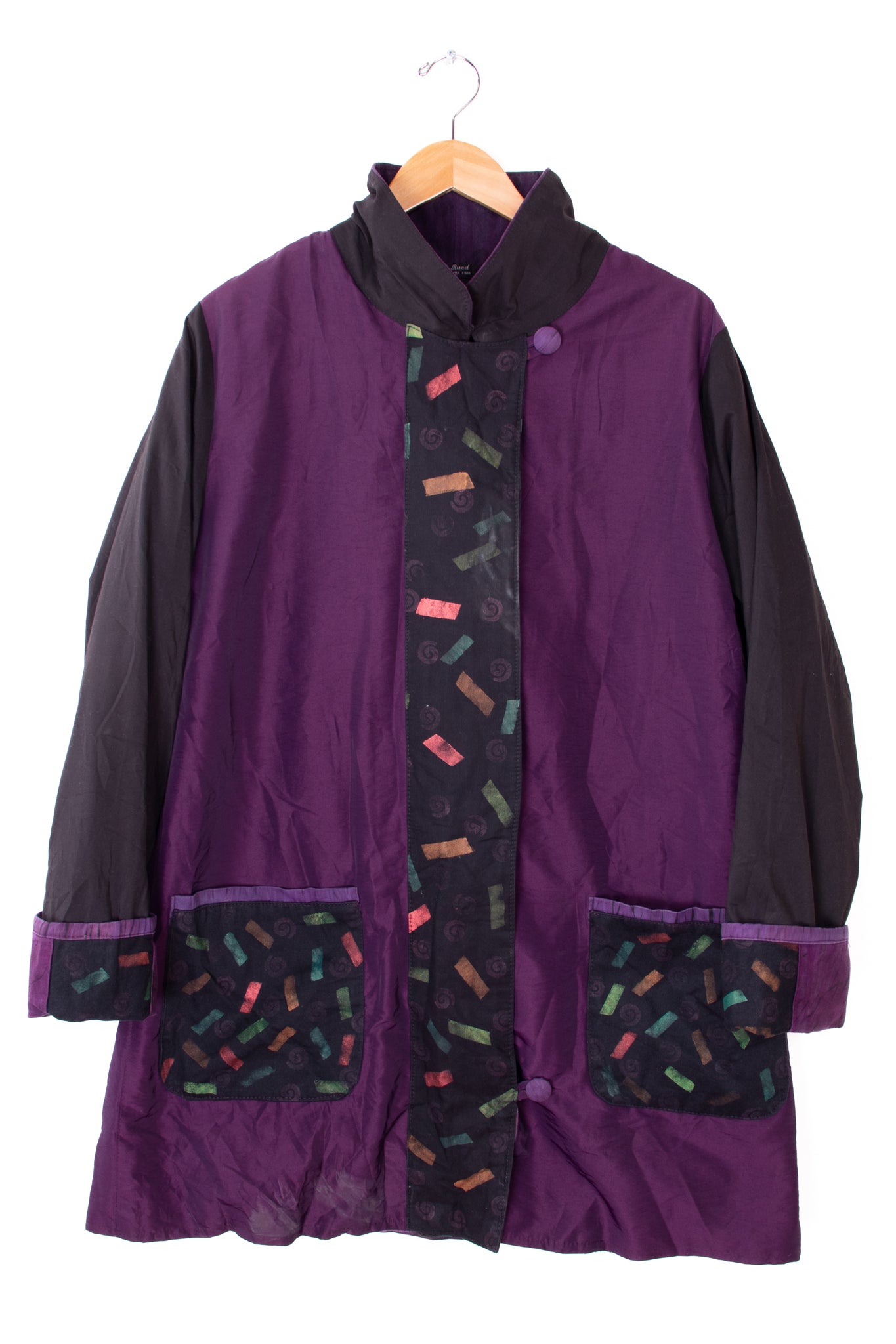 Pat Rued Funky Purple Fleece Lined Winter Jacket