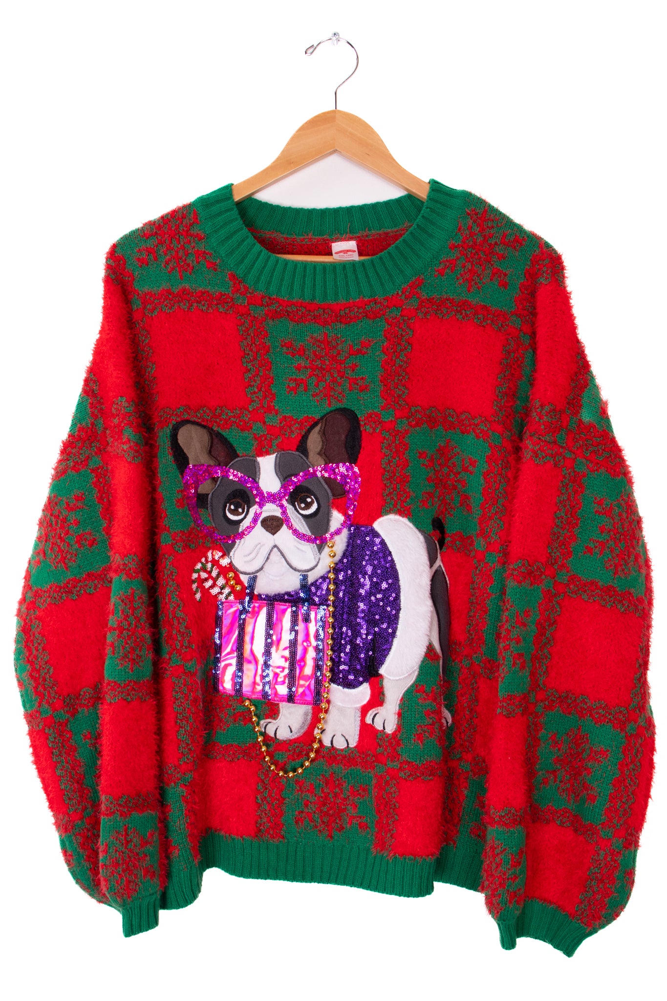 Fluffy Christmas Dog Sweater