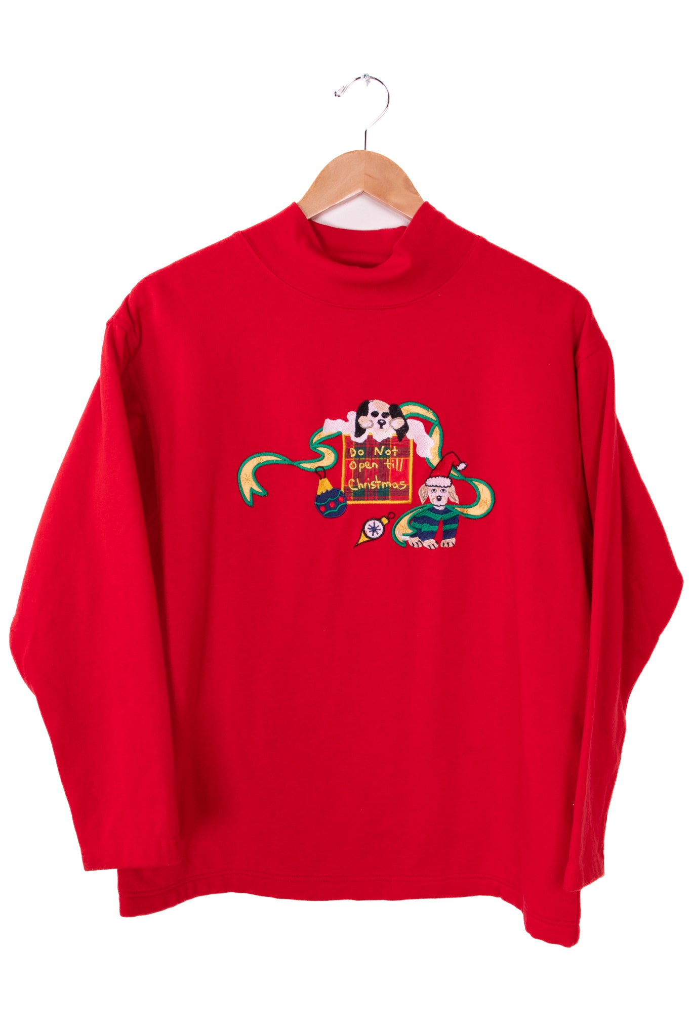 Ashley Hill Don't Open Until Christmas Dogs Crewneck