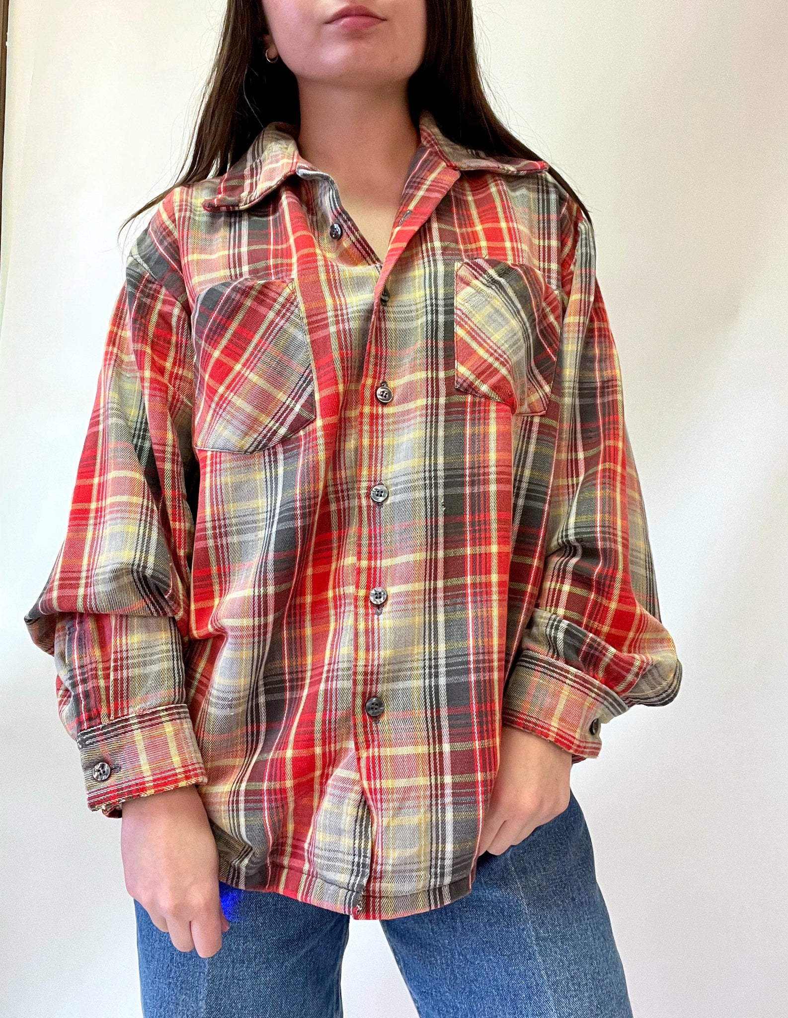 70s-80s Dutchmade Red Flannel