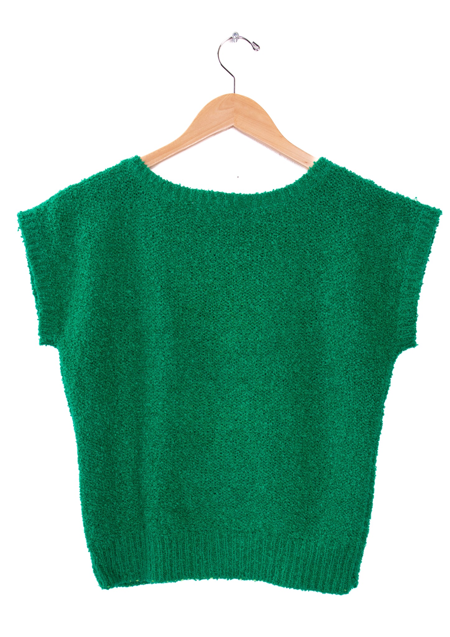 90s Beldoch Petites Green Sweater Top