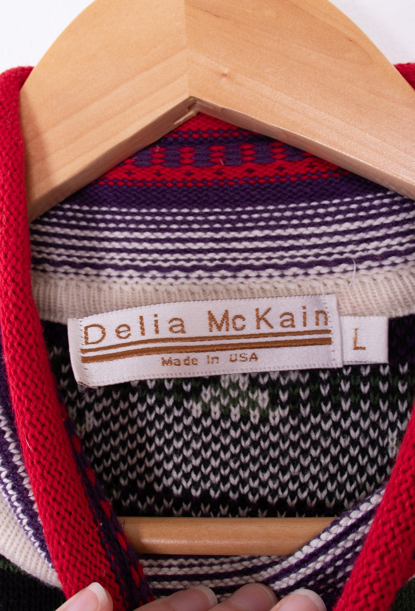 90s Delia McKain Aztec Design Sweater