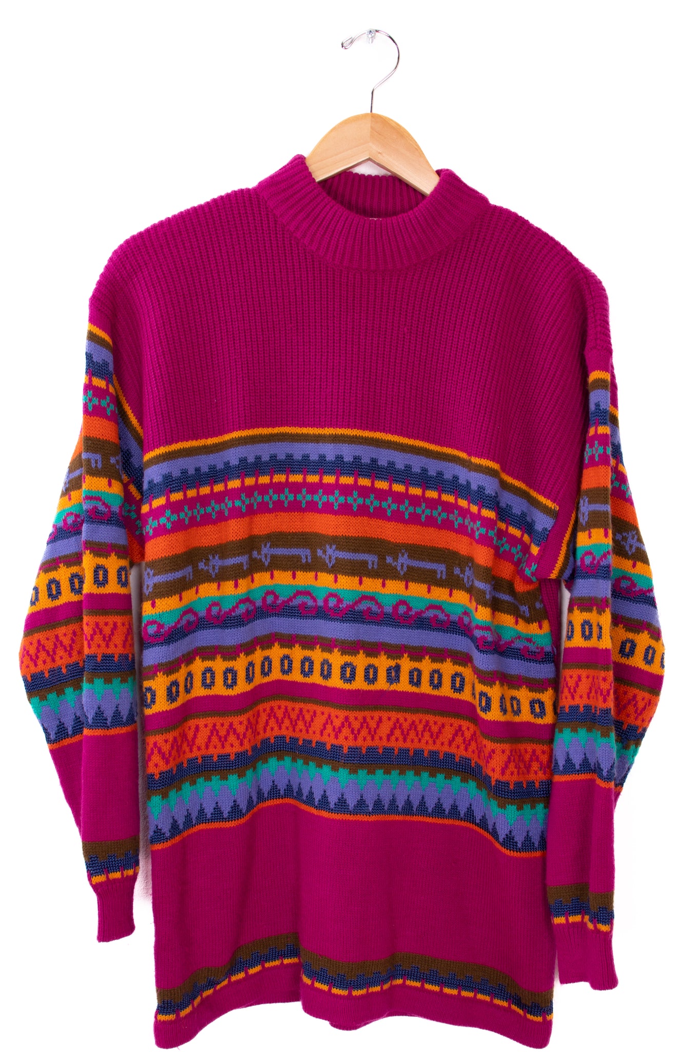 Leslie Fay Sportswear Funky Purple Sweater