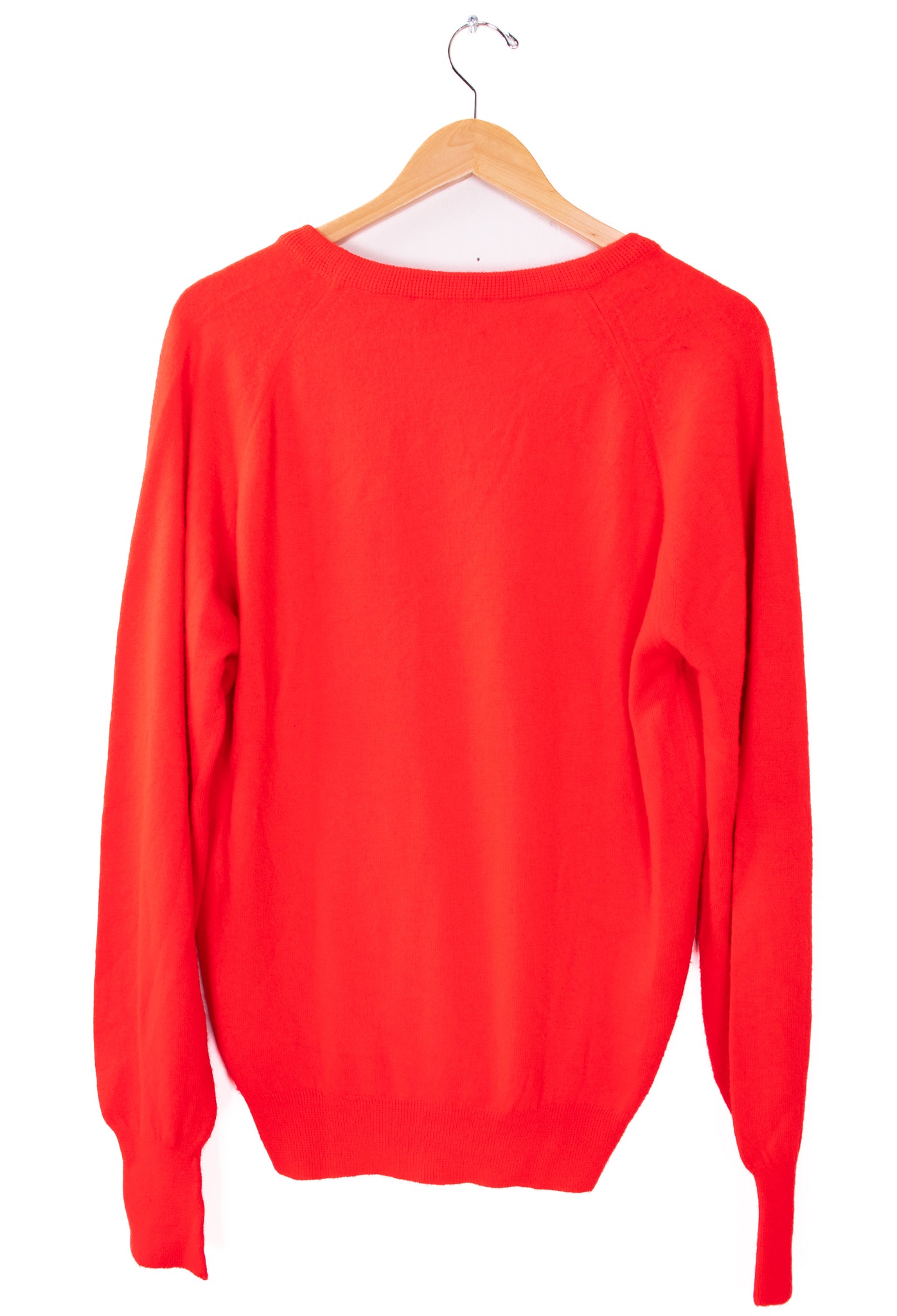80s-90s Pickering Red V-Neck Sweater