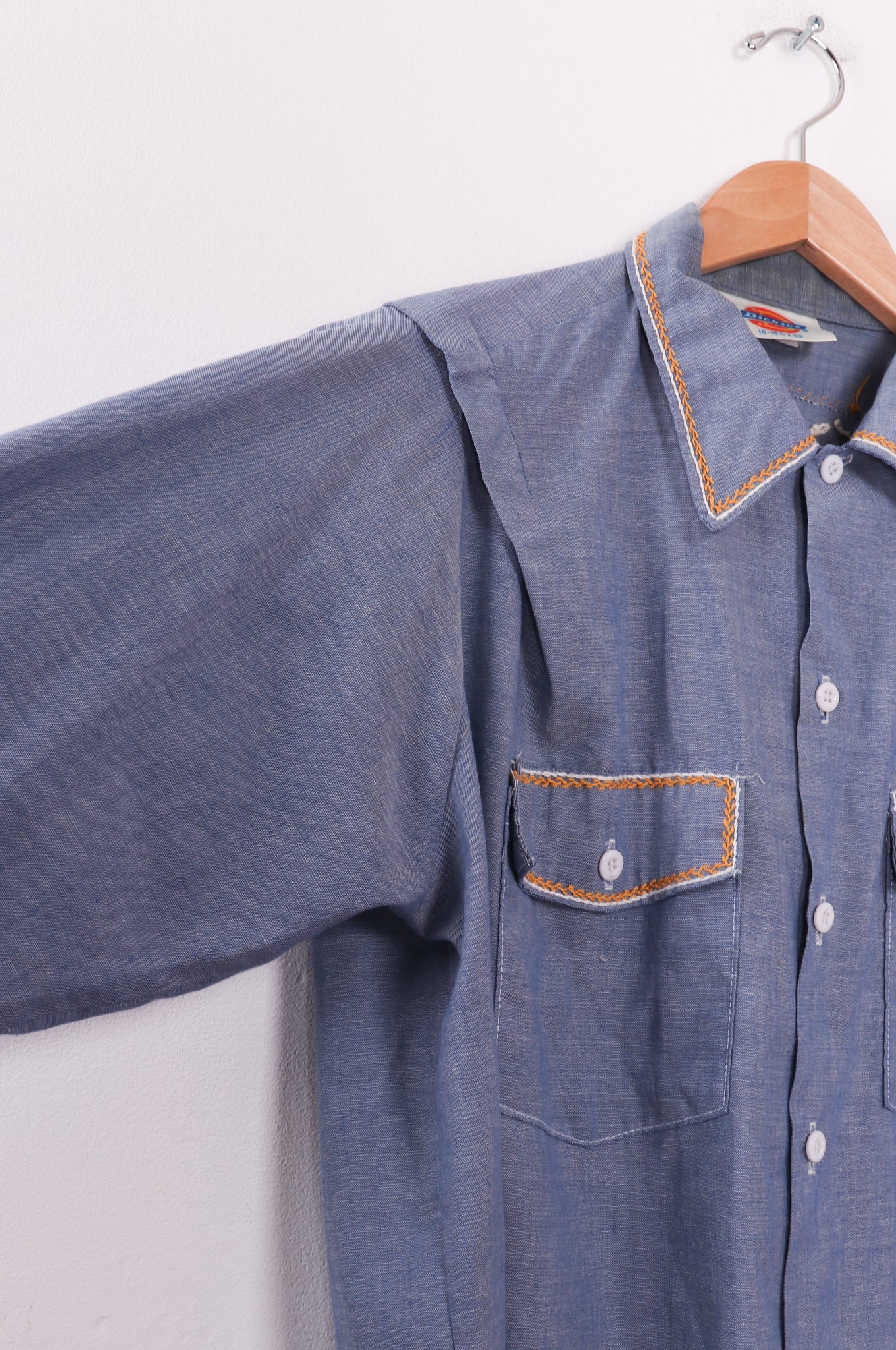 Dickies Embroidered Chambray Button Up