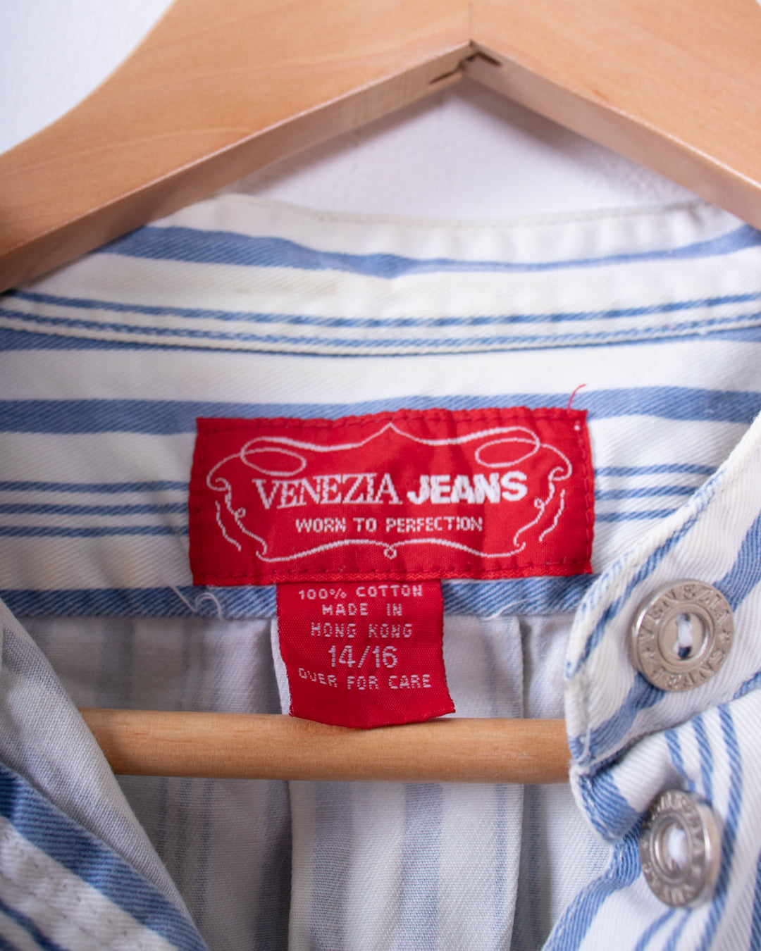 Venezia Jeans Striped Button Up