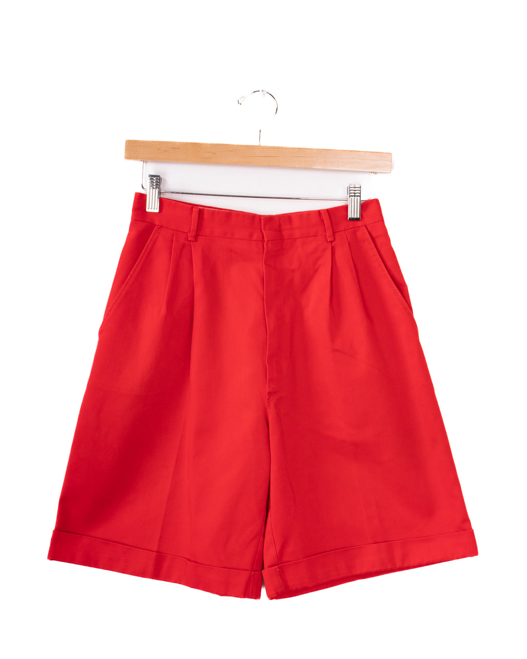 90s Spinnaker Sport Pleated Red Shorts