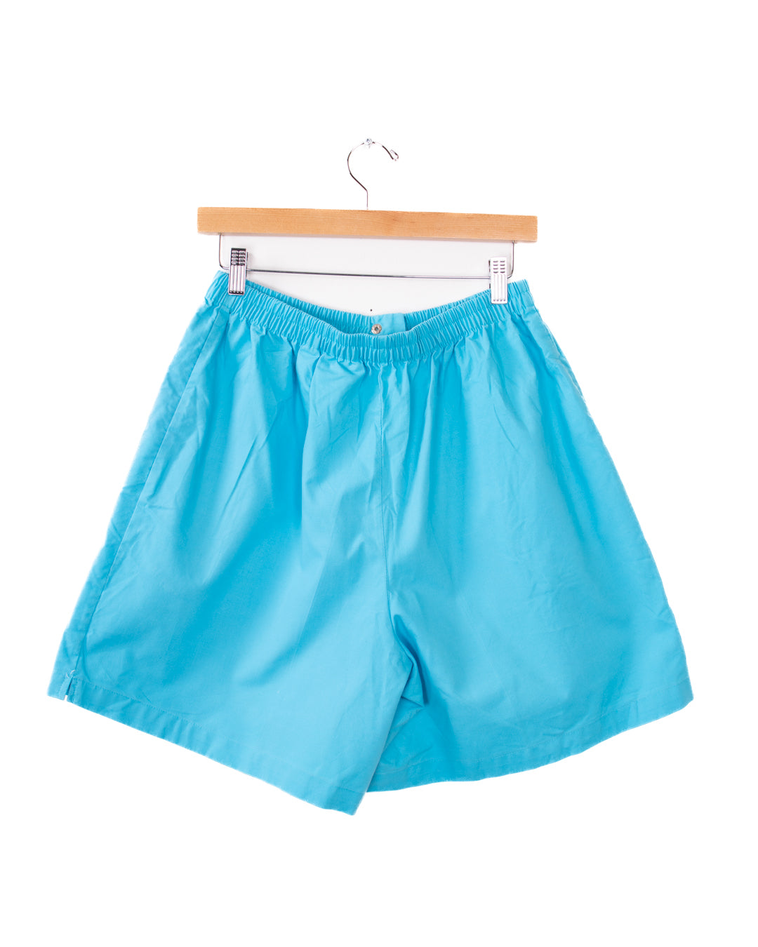 Karen Scott Sport Blue Elastic Waist Shorts