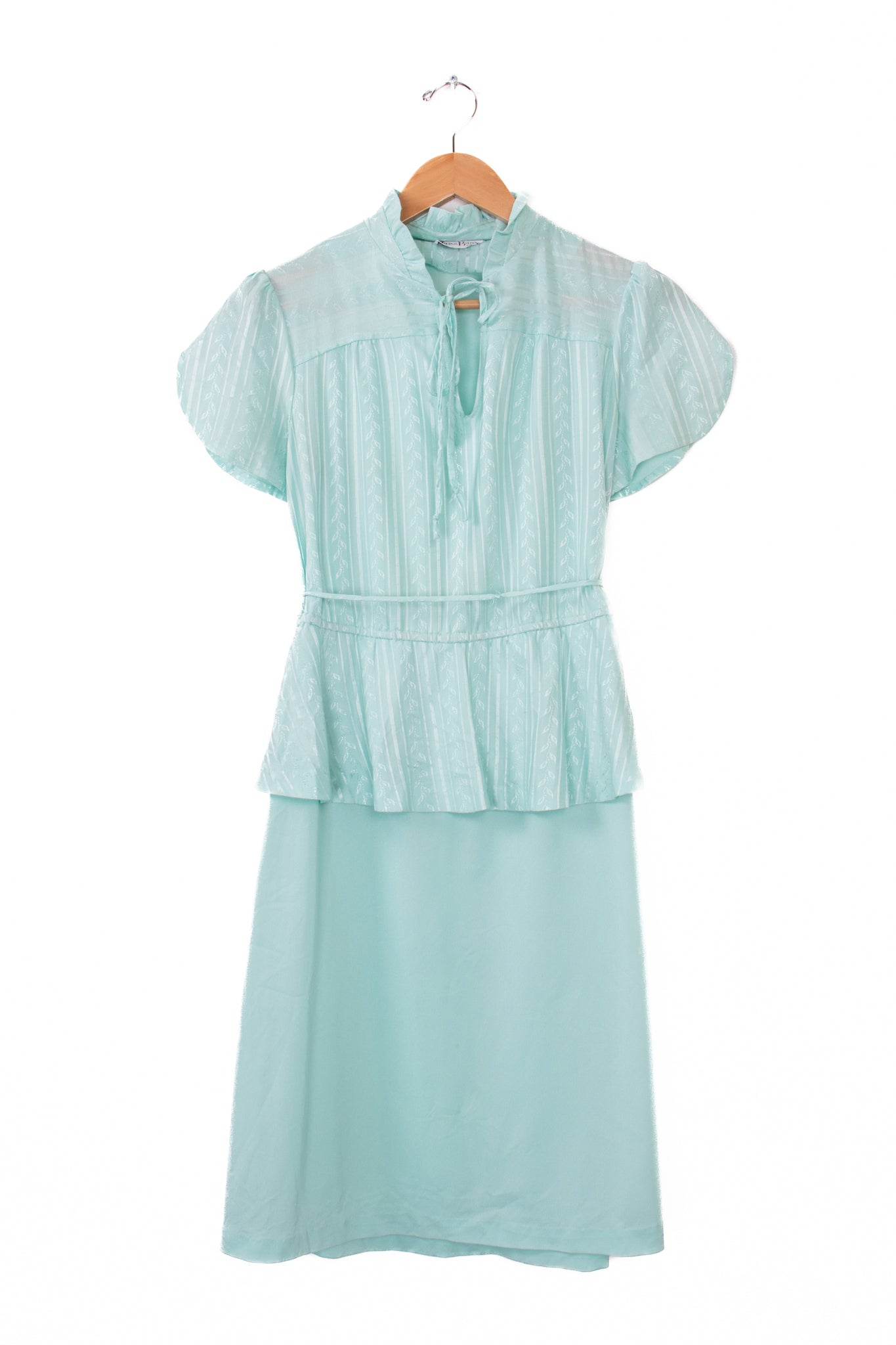 60s-70s Jane Baar Light Blue Summer Dress