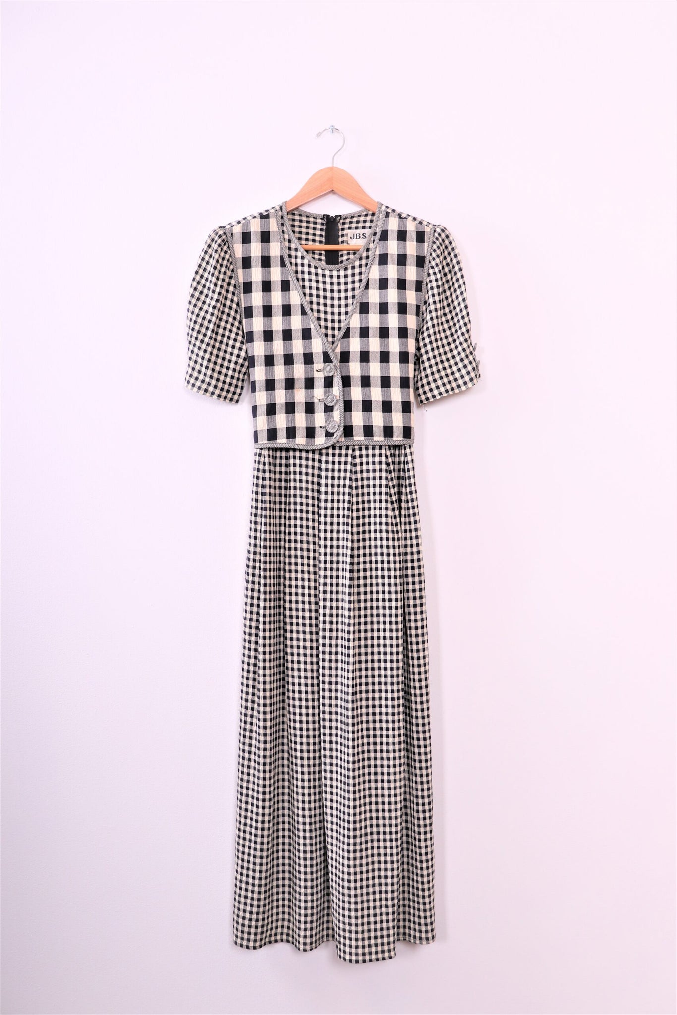 Vintage Plaid Long Dress