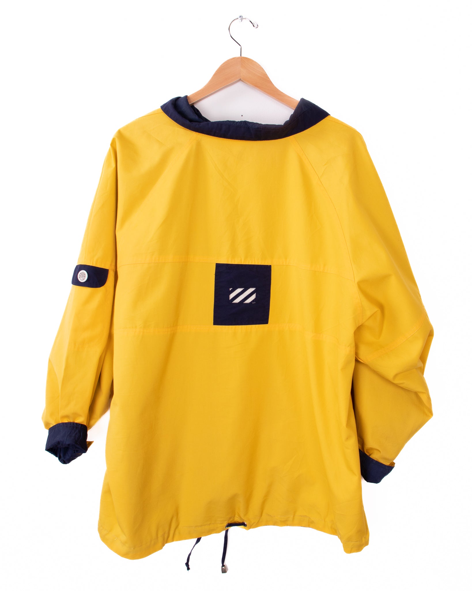 Reversible Navy Blue and Yellow Jacket