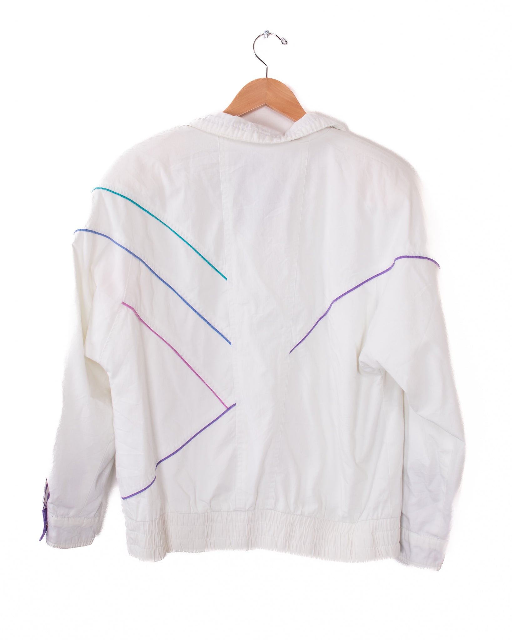 New York Girl White Jagged Lines Jacket