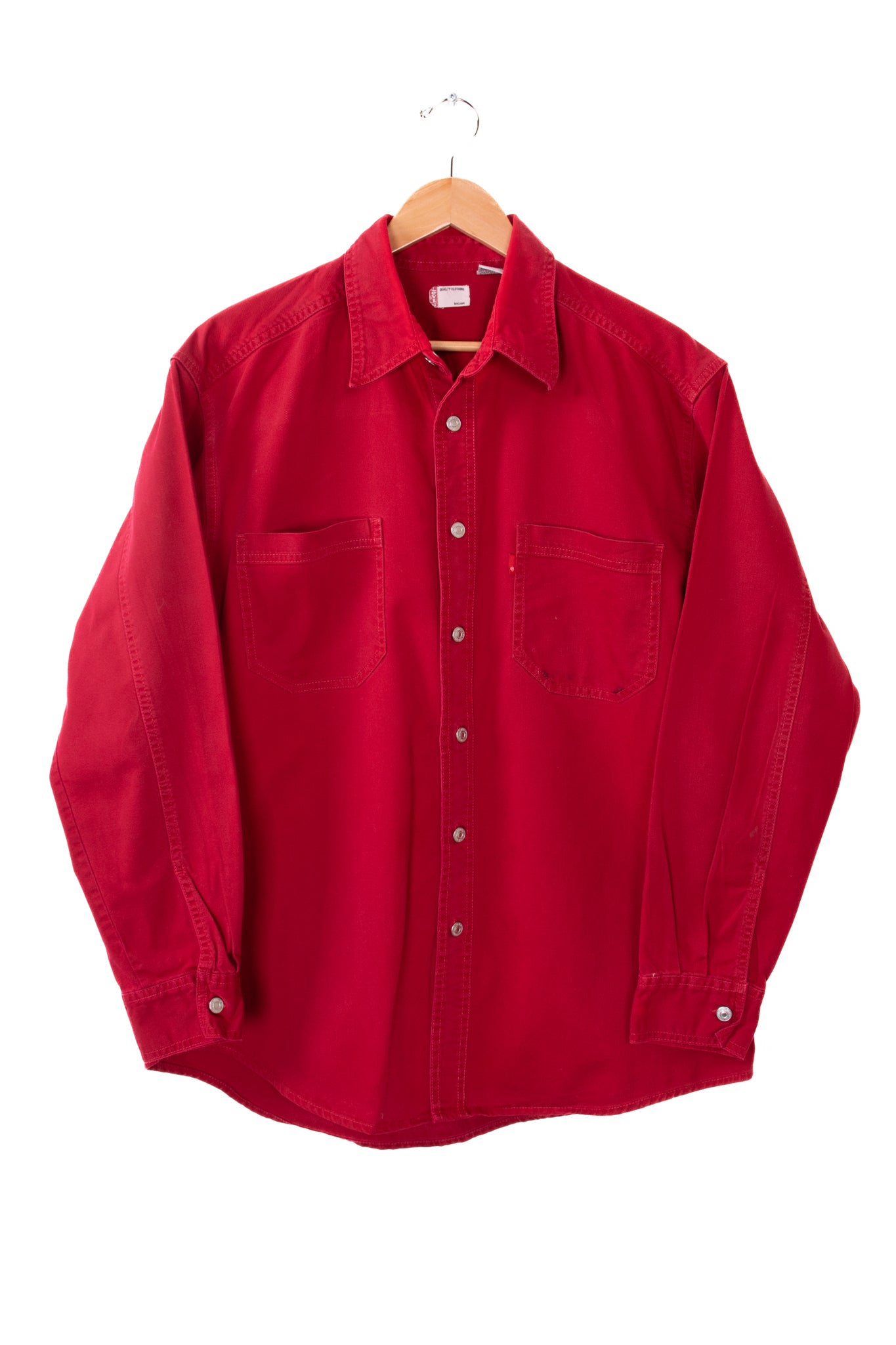 Levi's Red Denim Button Up